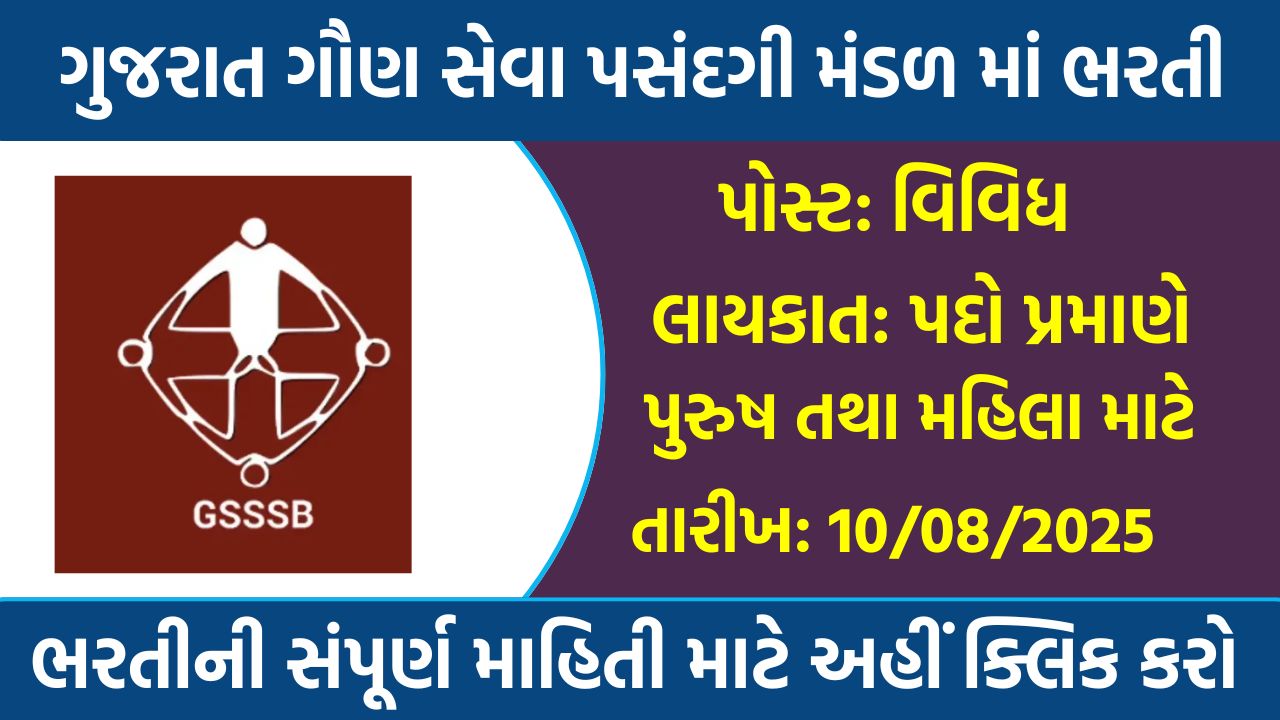 GSSSB Recruitment